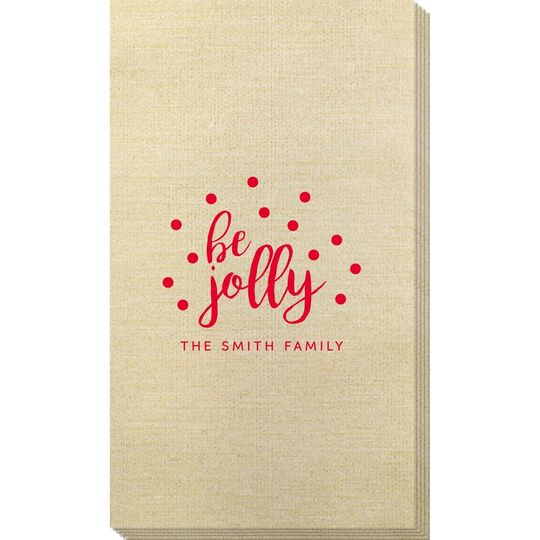 Confetti Dots Be Jolly Bamboo Luxe Guest Towels
